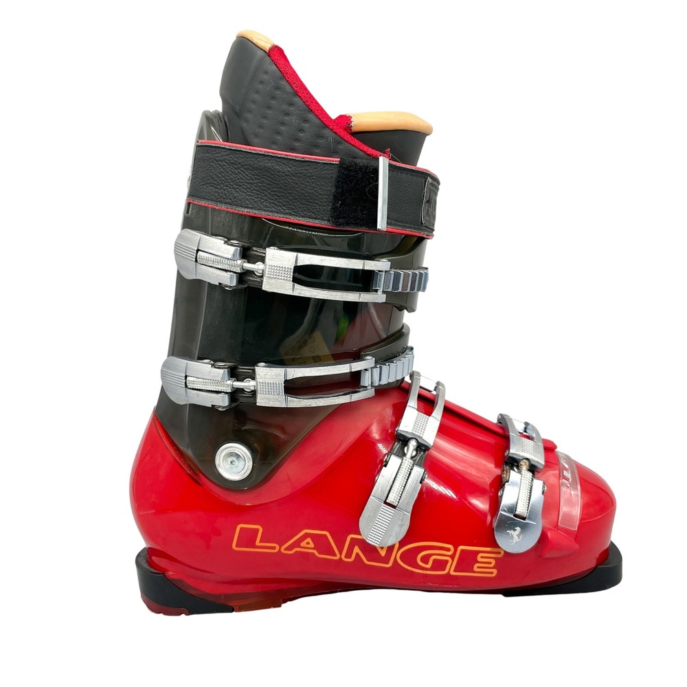 Lange Ferrari Red Ski Boots Mondo 29.5 Mens Alpine Downhill Racing Performance